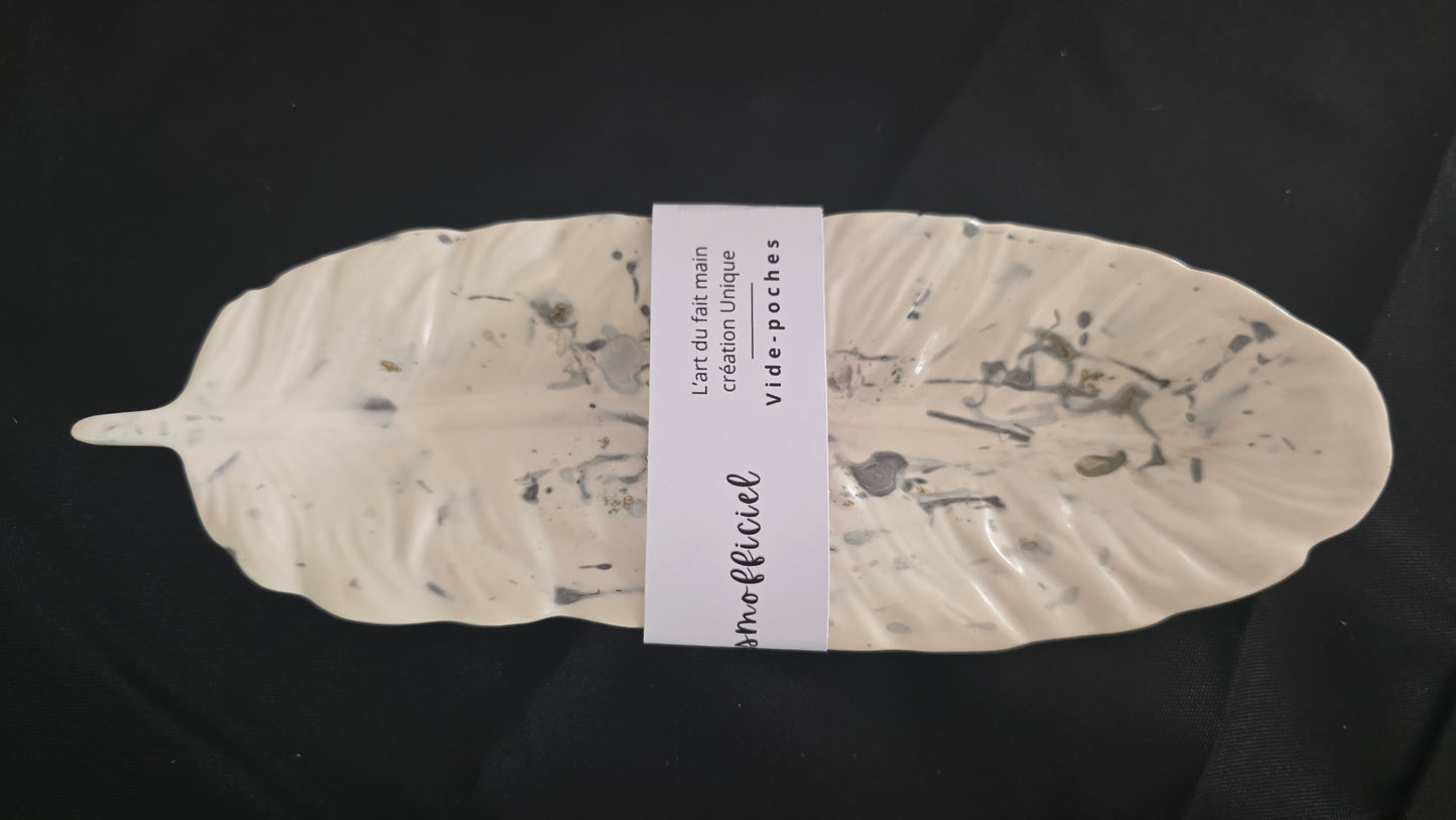 Vide-poche " Forme Plume"