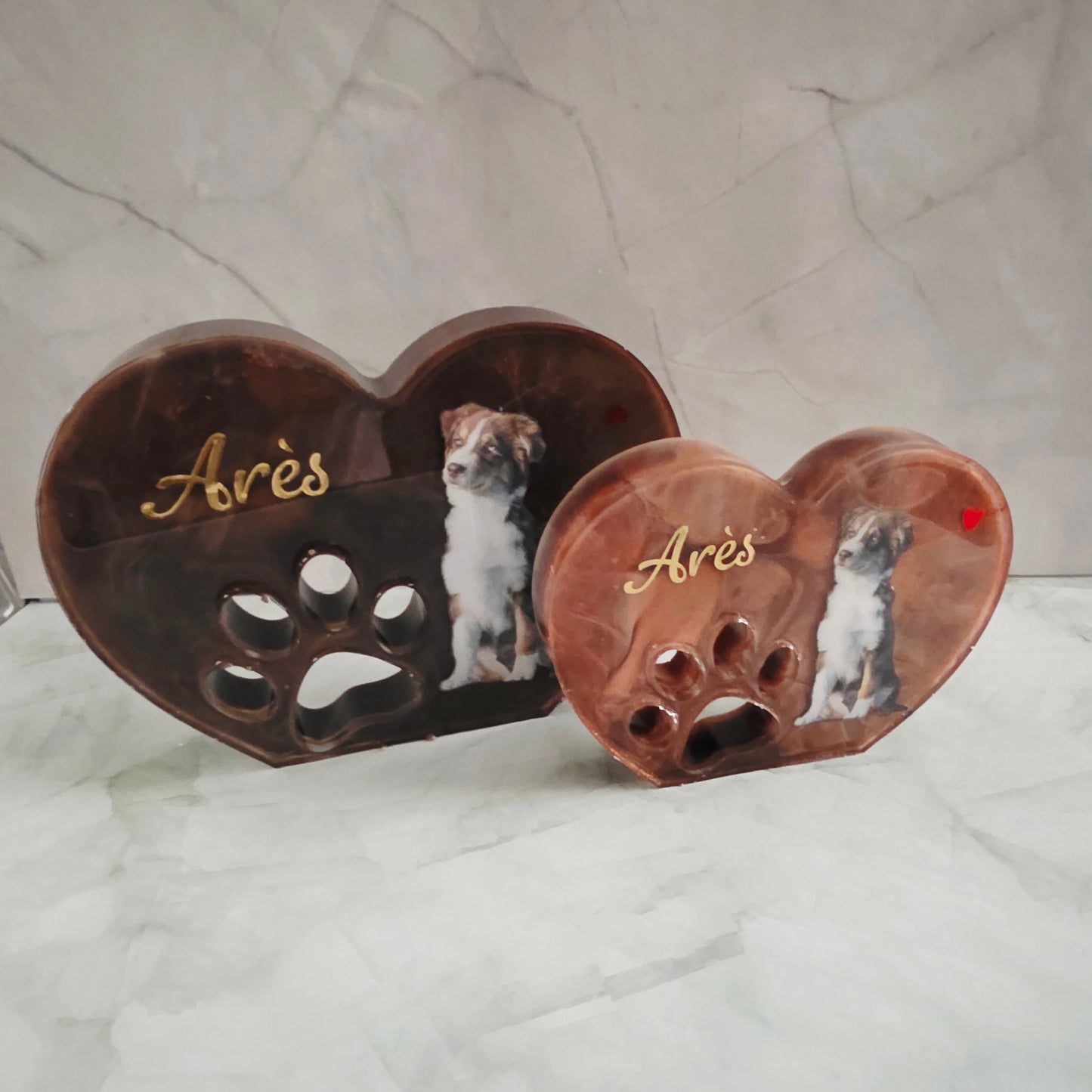 Cadre Empreinte Personnalisable pour Chien ou chat – Souvenir ou Décoration