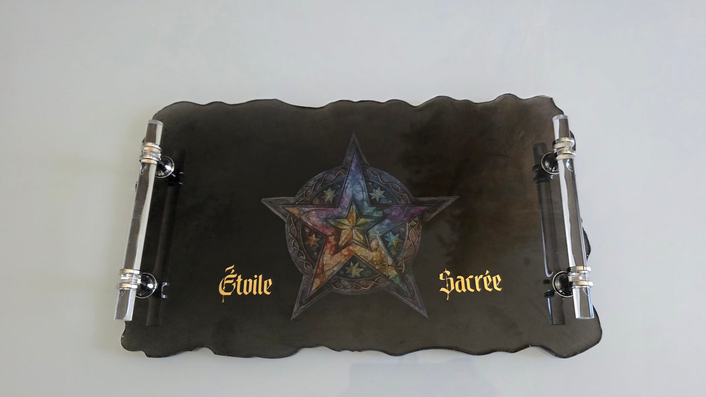 Plateau décoratif - Étoile Sacrée