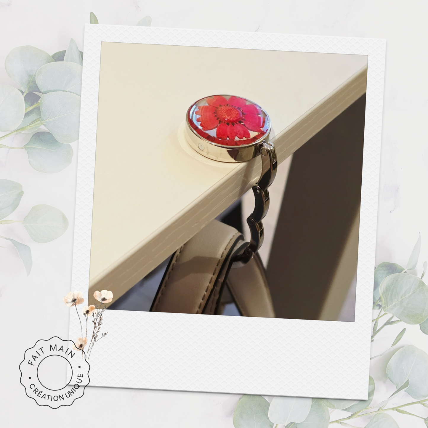 Bijou de sac fleuri - Porte-sac – Élégance & Praticité au quotidien