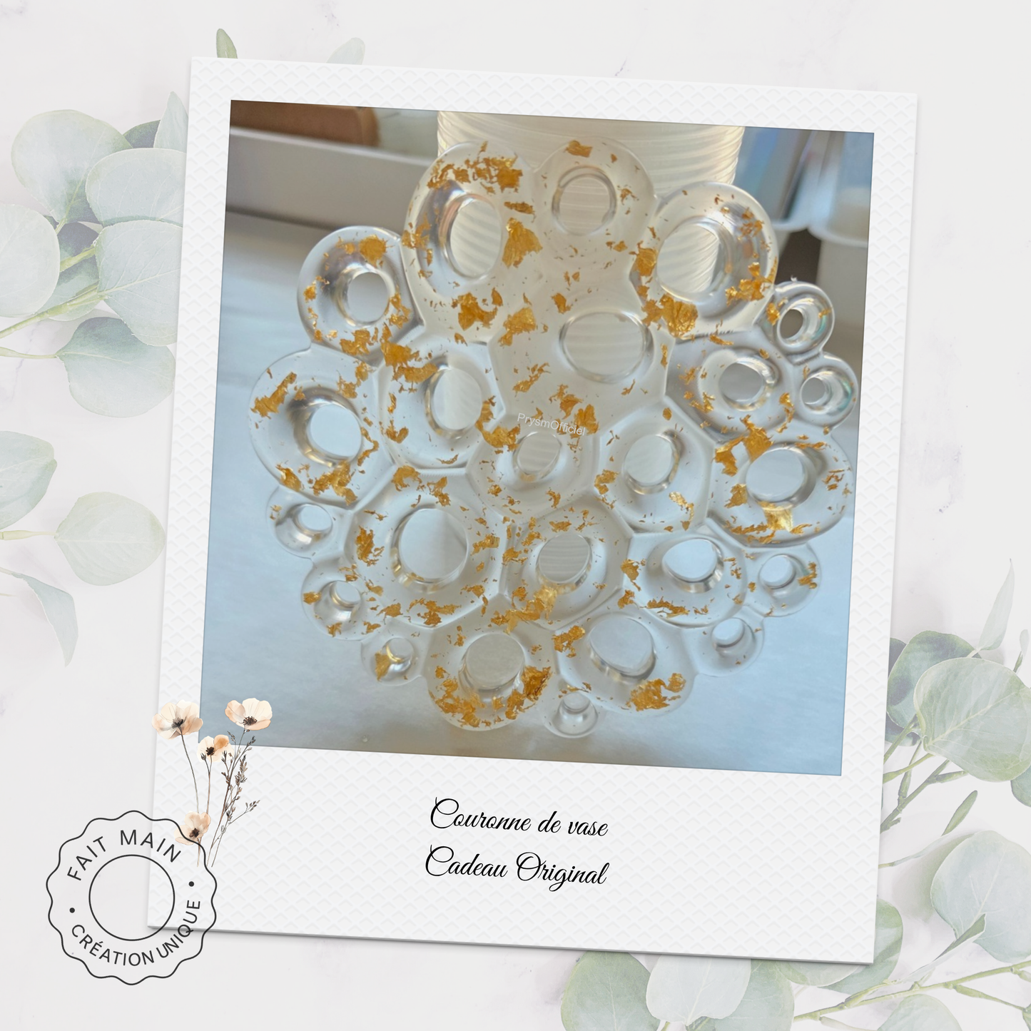 Couronne de vase pour maintenir vos bouquets – Accessoire pratique & deco pour fleurs