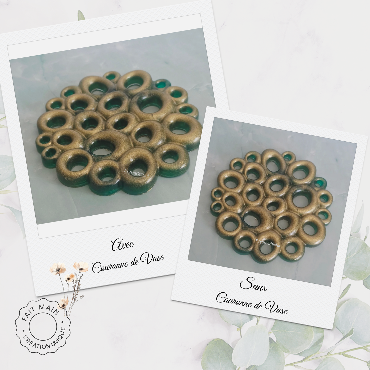 Couronne de vase pour maintenir vos bouquets – Accessoire pratique & deco pour fleurs