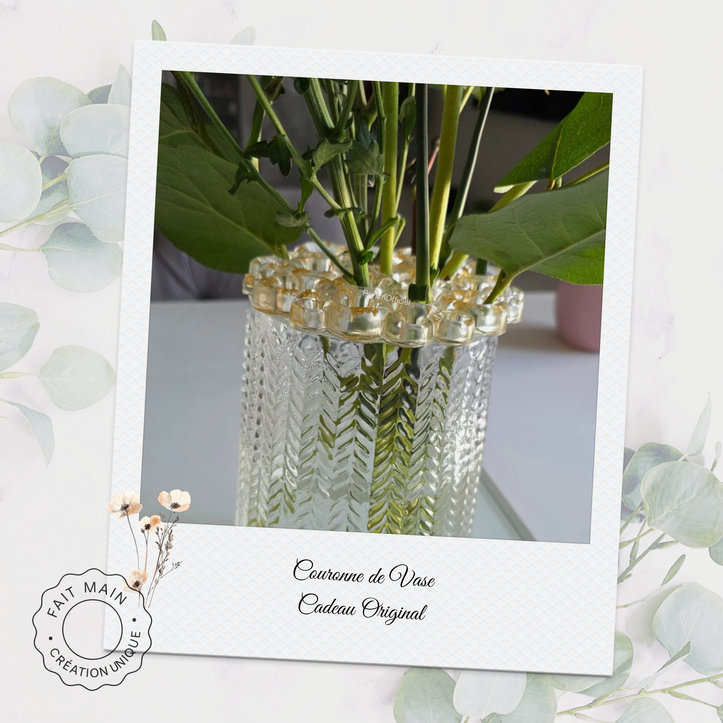 Couronne de vase pour maintenir vos bouquets – Accessoire pratique & deco pour fleurs