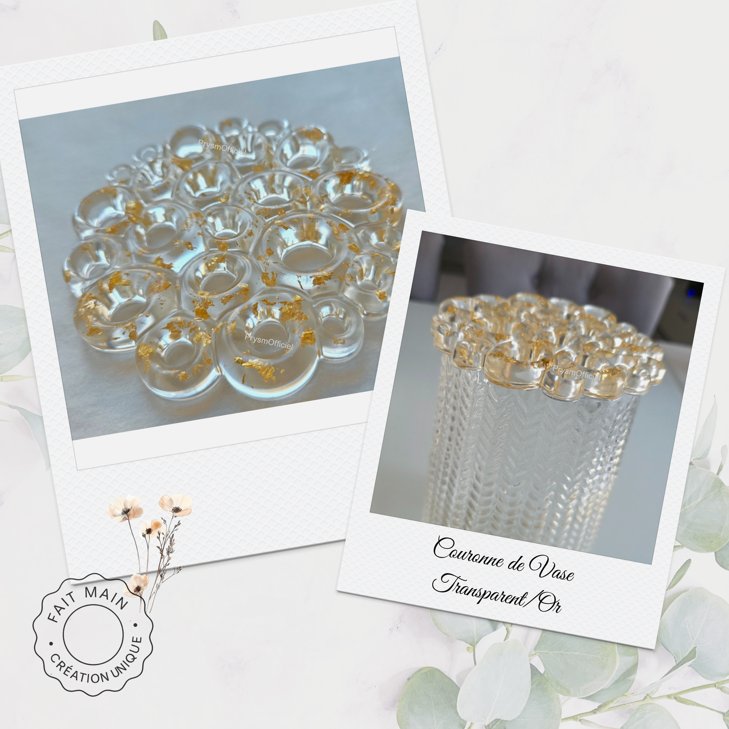 Couronne de vase pour maintenir vos bouquets – Accessoire pratique & deco pour fleurs