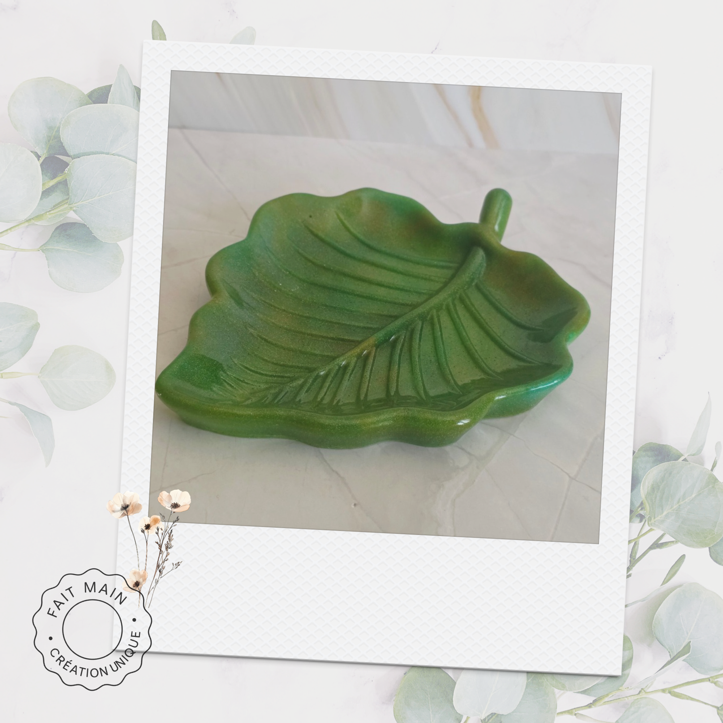 Vide-poche ou porte savon feuille multi-usages – Porte-savon & repose-bijoux