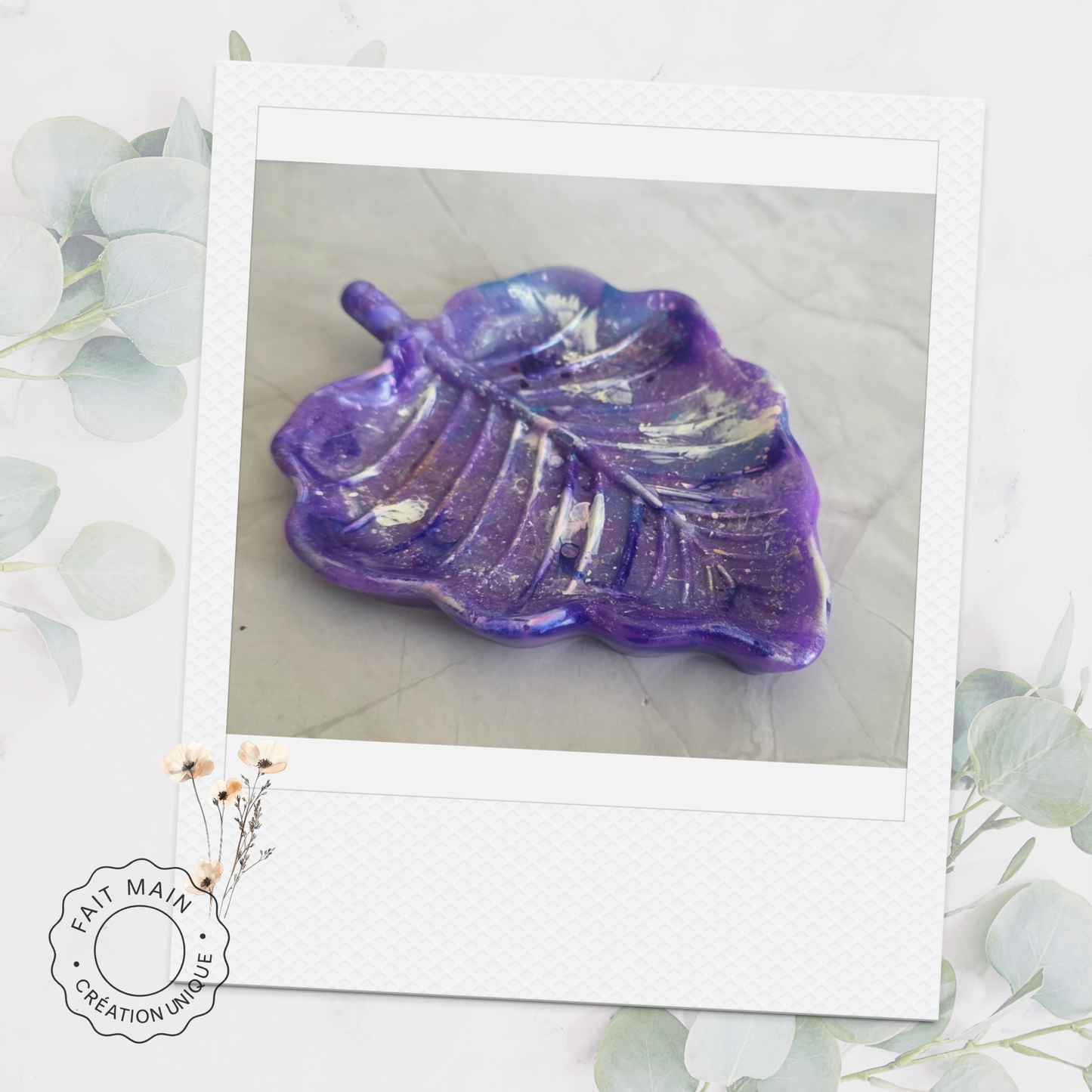 Vide-poche ou porte savon feuille multi-usages – Porte-savon & repose-bijoux