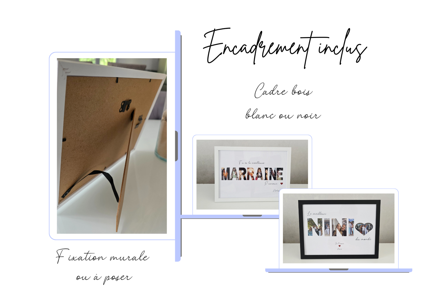 Cadre photo personnalisé - NOUS –