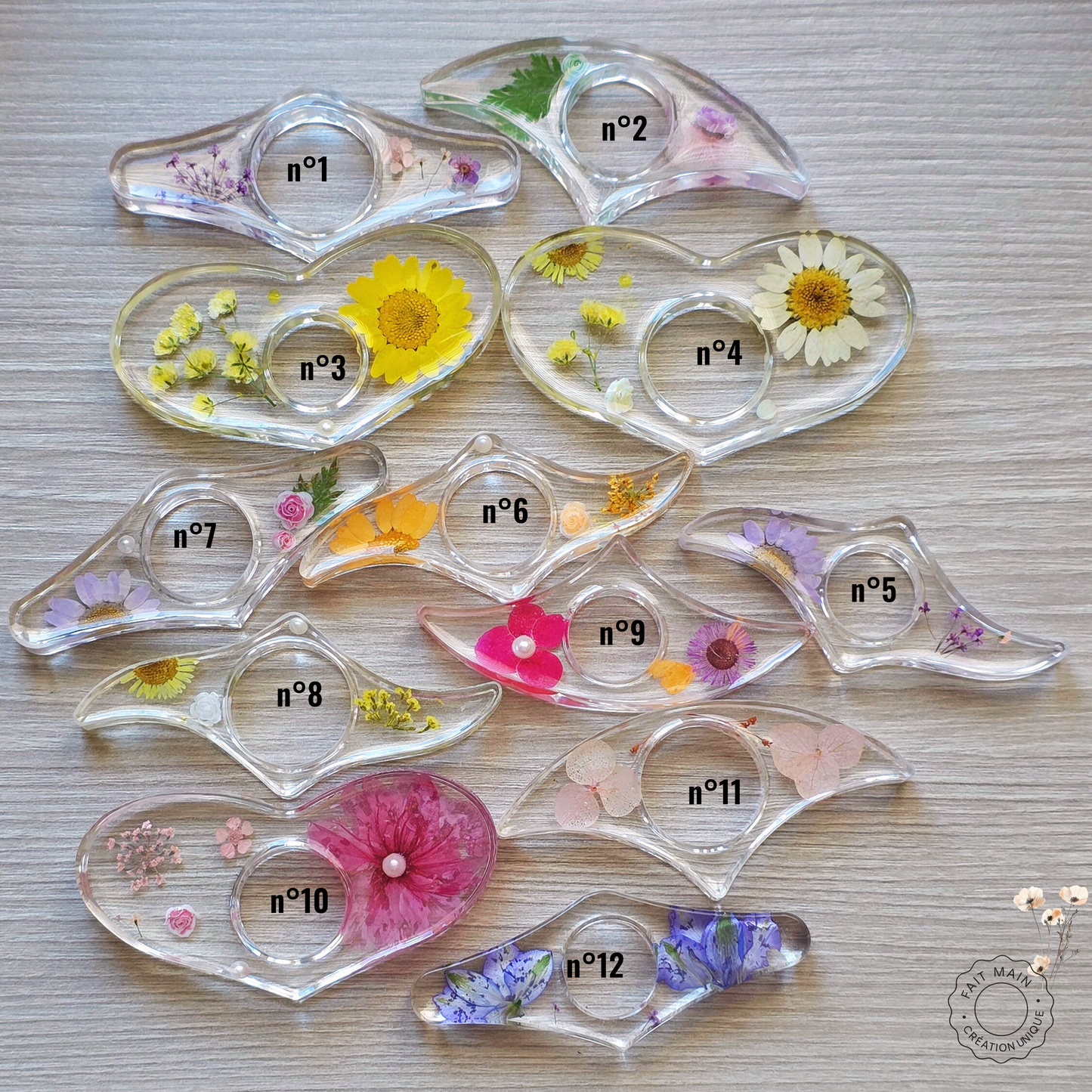 Ensemble bijoux lecture – Marque-page fleuri + Bague de lecture assortie