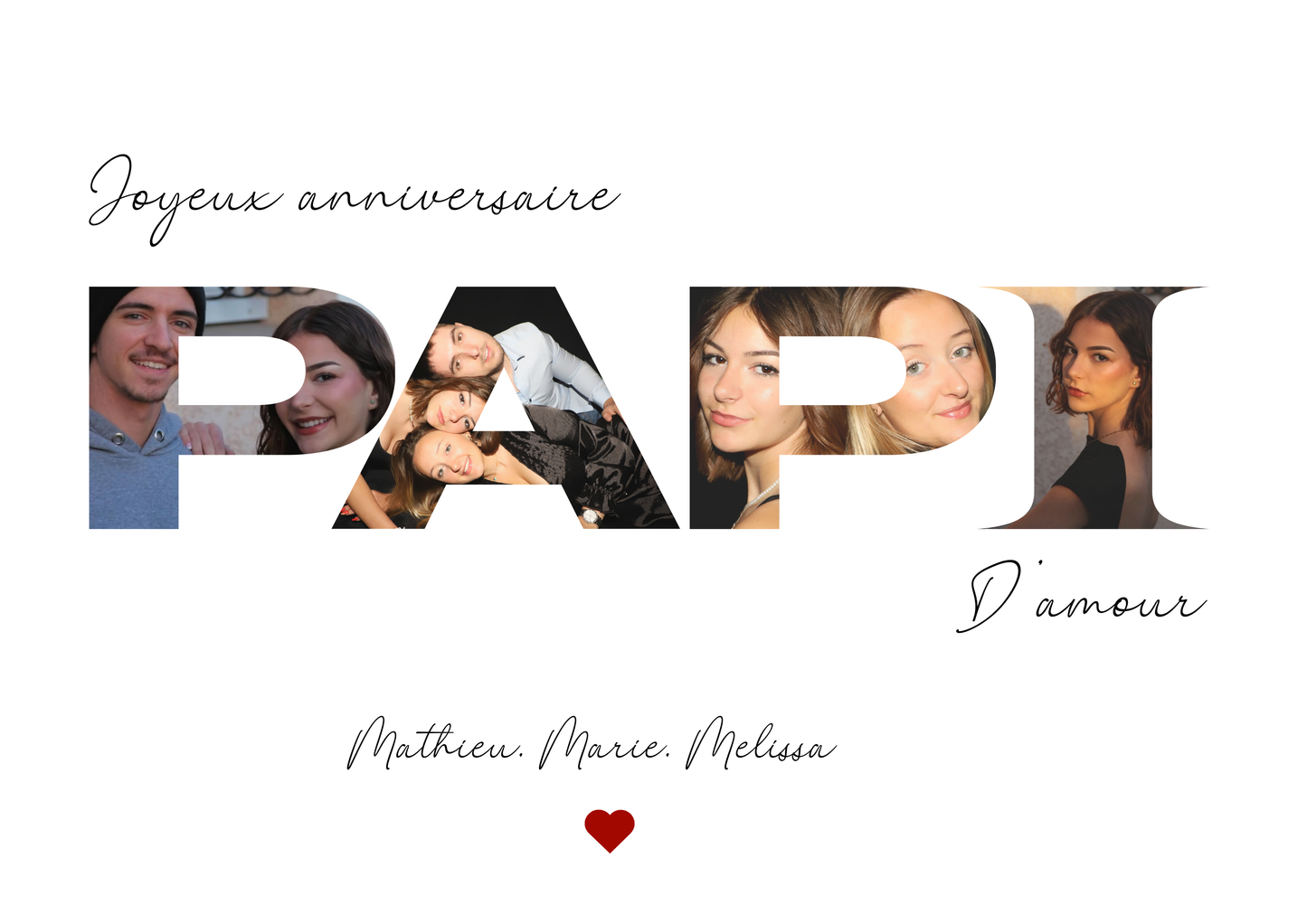 Cadre photo personnalisé PAPI – Cadeau fête des grands-pères ou d’anniversaire