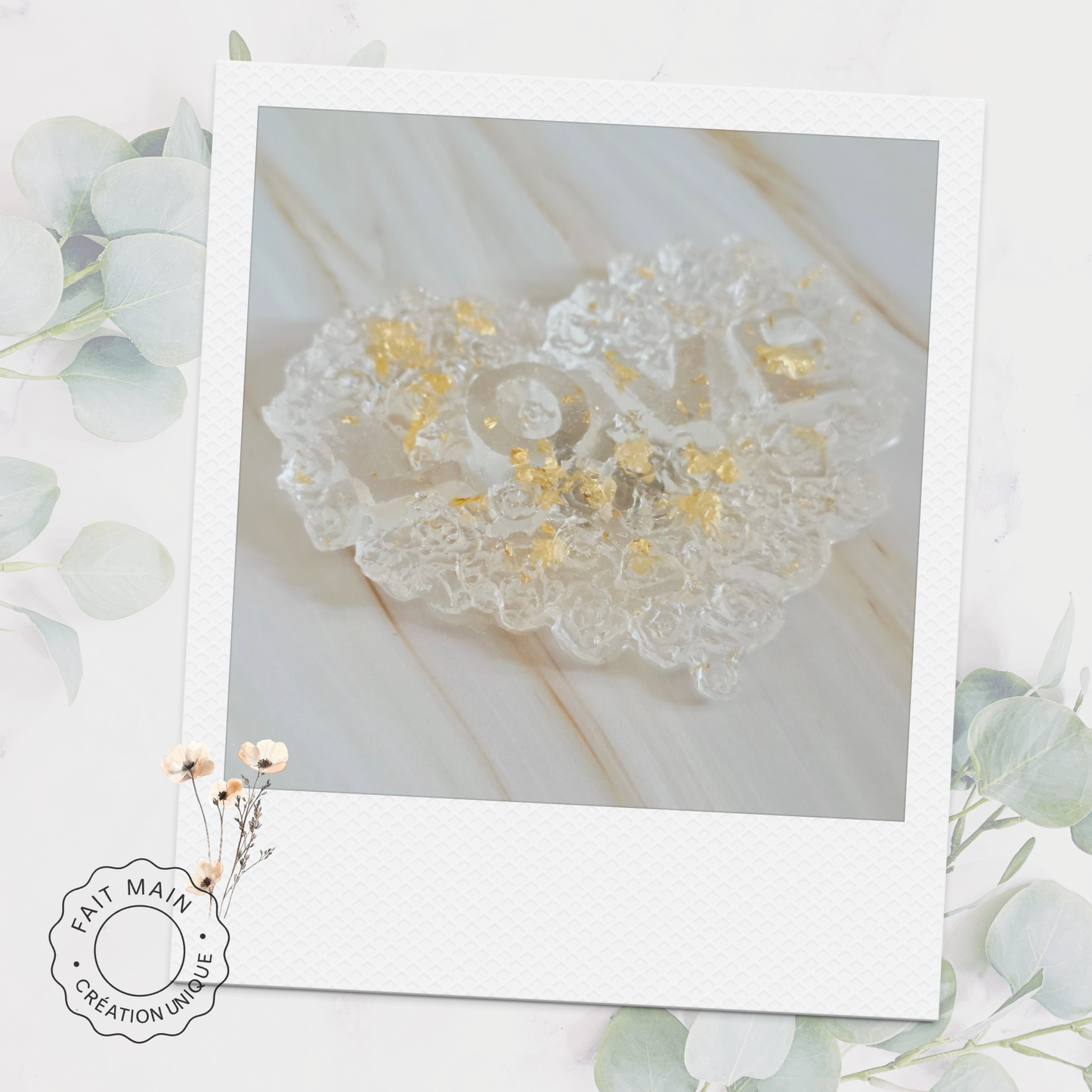 Lot de 2 magnets Grand cœurs – Collection “Love"