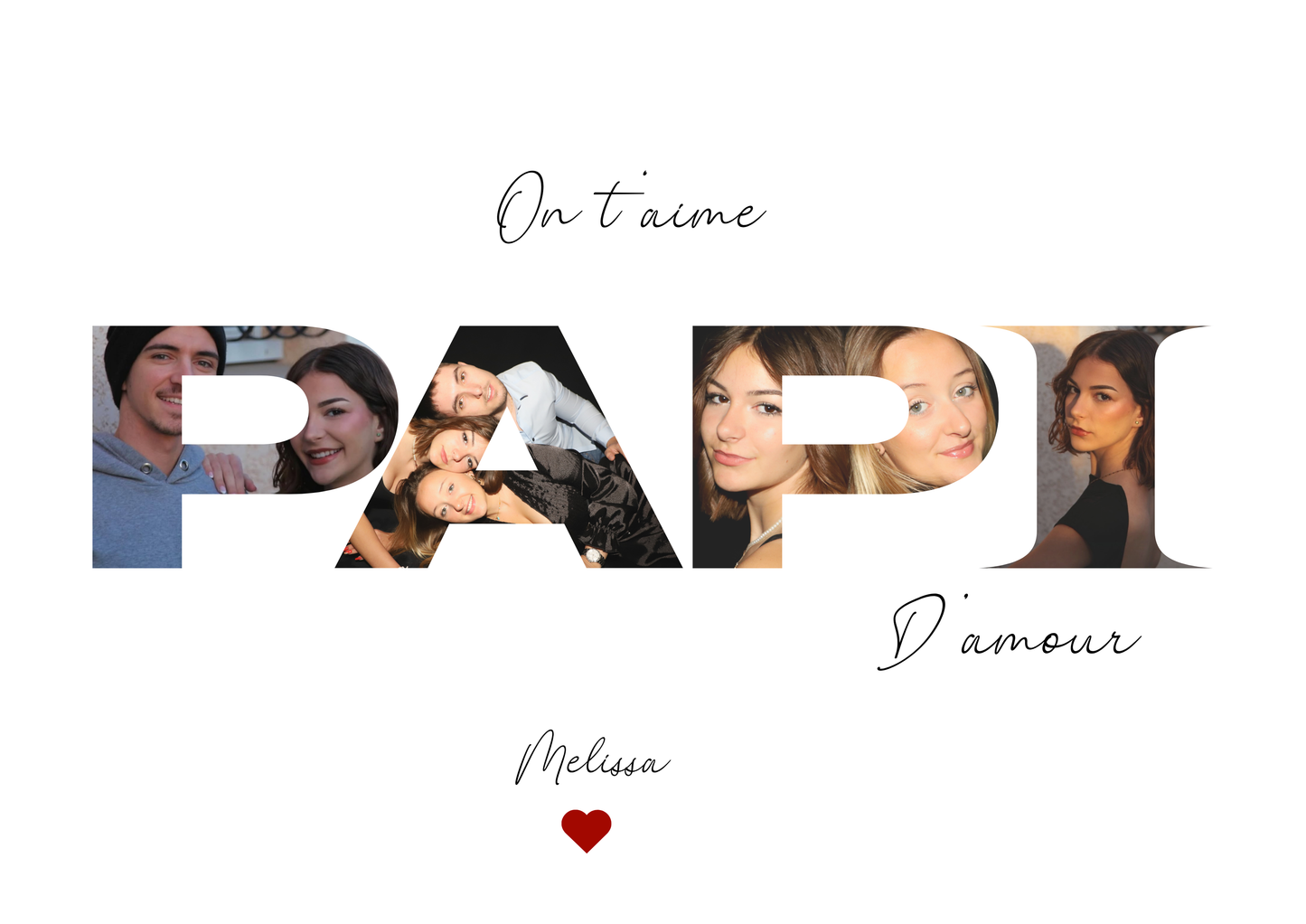 Cadre photo personnalisé PAPI – Cadeau fête des grands-pères ou d’anniversaire