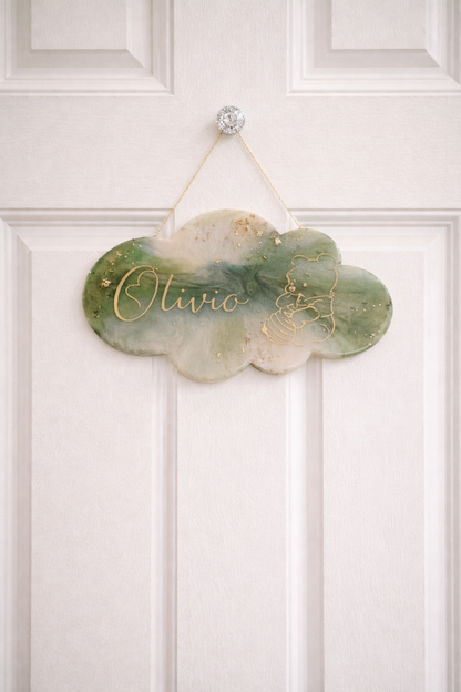 Plaque nuage décorative personnalisée