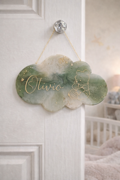 Plaque nuage décorative personnalisée