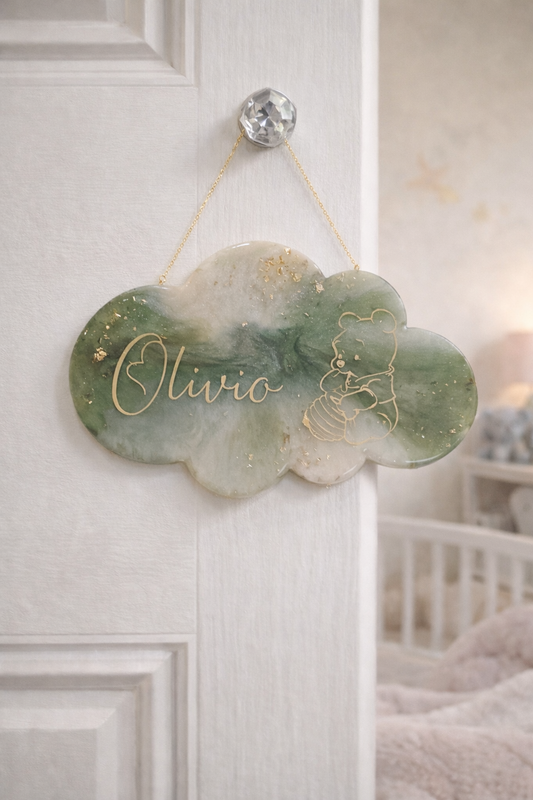 Plaque nuage décorative personnalisée