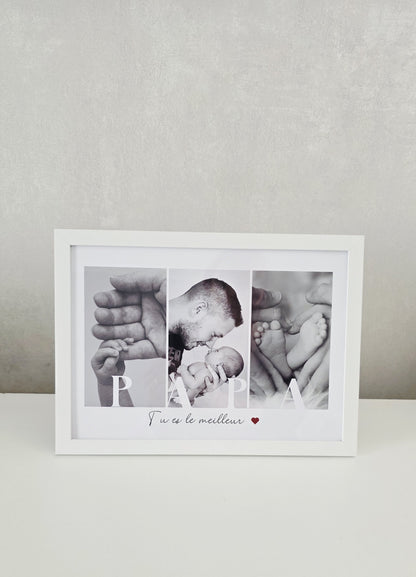Cadre photo - PAPA - Cadeau fête des pères