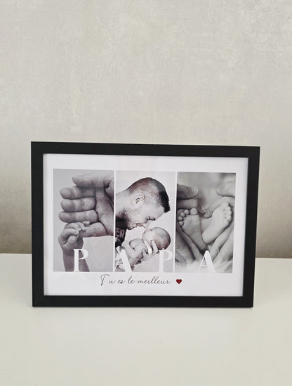 Cadre photo - PAPA - Cadeau fête des pères