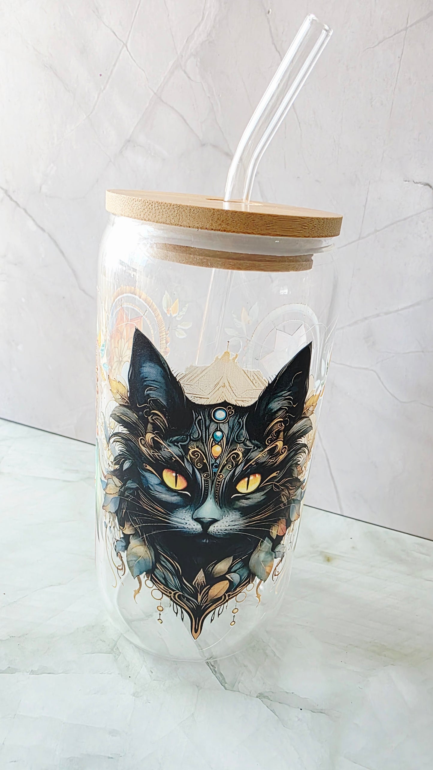 Verre mug + paille et boite cadeau