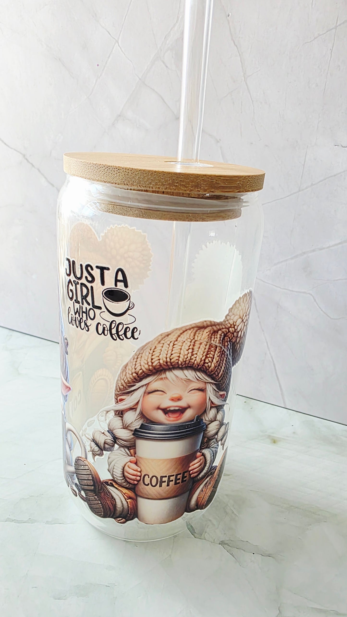 Verre mug + paille et boite cadeau