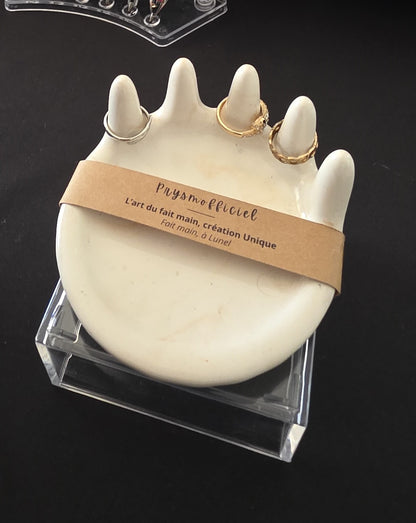 Support bijoux fait main – Forme de main artistique