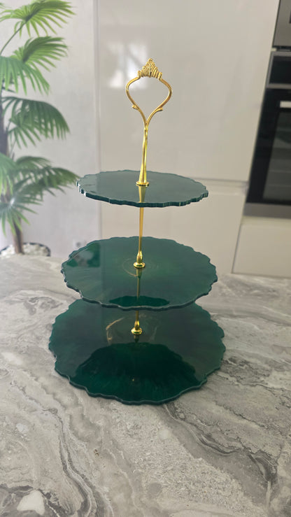 Support 3 plateaux - présentoir en résine – Élégance & Originalité