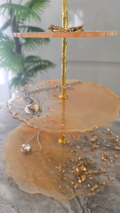 Support 3 plateaux - présentoir en résine – Élégance & Originalité