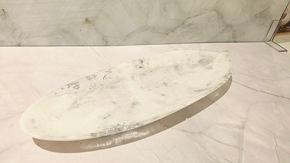 Vide-poche feuille allongée – Élégance naturelle & création artisanale