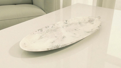 Vide-poche feuille allongée – Élégance naturelle & création artisanale