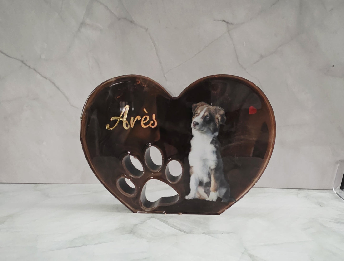Cadre Empreinte Personnalisable pour Chien ou chat – Souvenir ou Décoration