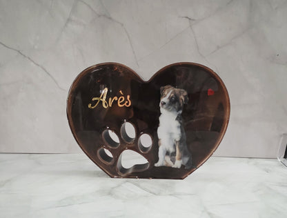 Cadre Empreinte Personnalisable pour Chien ou chat – Souvenir ou Décoration