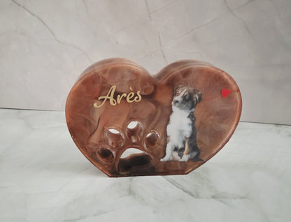 Cadre Empreinte Personnalisable pour Chien ou chat – Souvenir ou Décoration