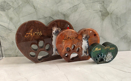 Cadre Empreinte Personnalisable pour Chien ou chat – Souvenir ou Décoration