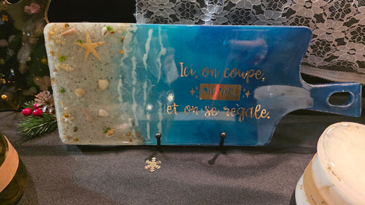 Planche à découper - plateau de service - Création unique