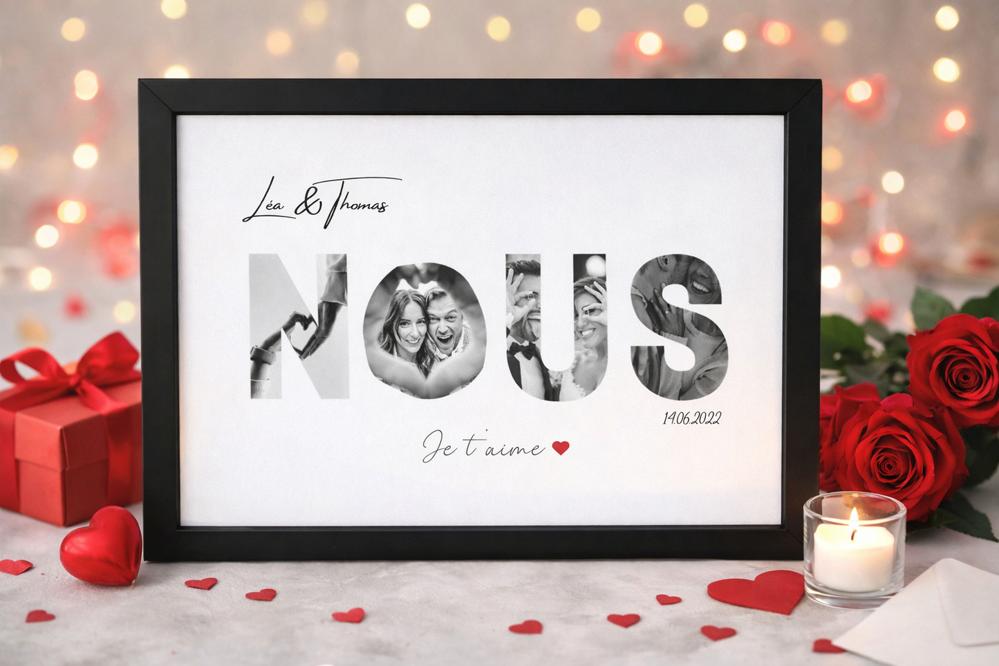 Cadre photo personnalisé - NOUS –
