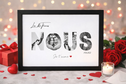 Cadre photo personnalisé - NOUS –