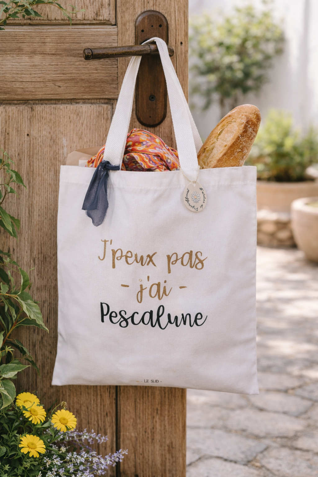 Sac shopping J'peux pas - j'ai Pescalune - Collection camargue
