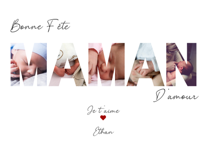 Cadre photo personnalisé MAMAN – Cadeau fête des mères ou d’anniversaire