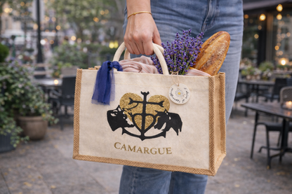 Sac shopping  Collection Camargue – Croix camarguaise et taureaux
