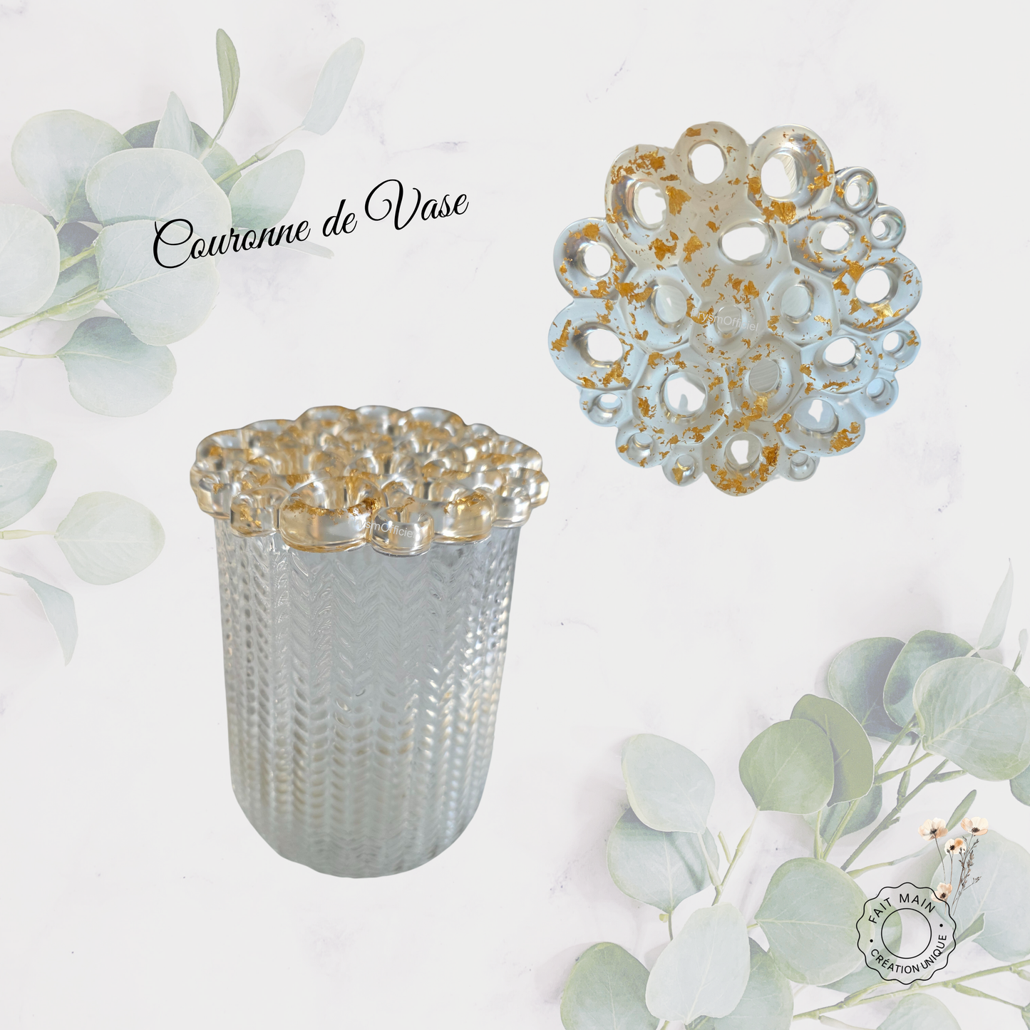 Couronne de vase pour maintenir vos bouquets –  Accessoire pratique & deco pour fleurs