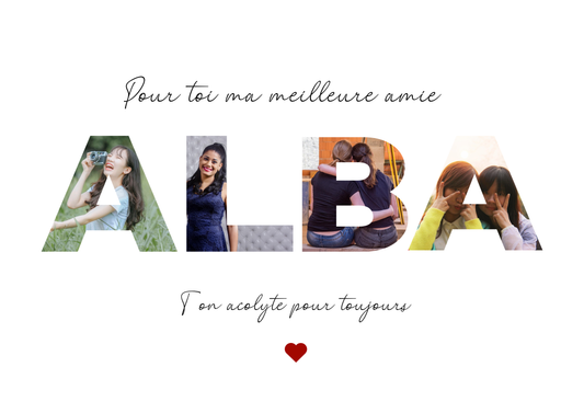 Cadre photo personnalisé AMI(E) – Cadeau d’amitié unique et touchant