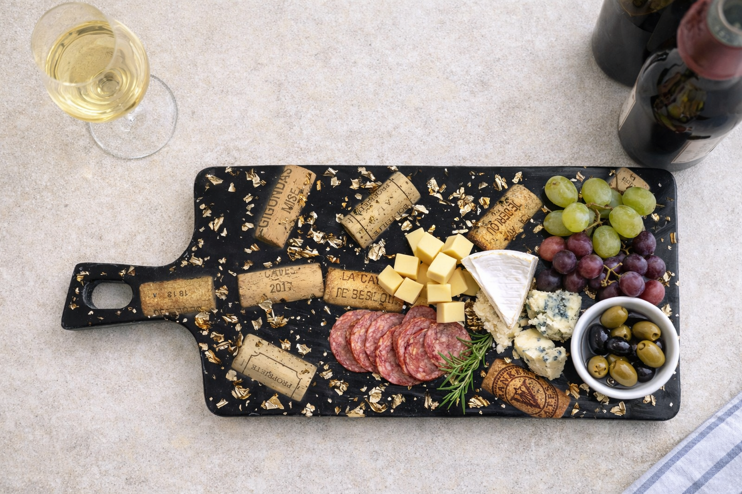 Planche à découper - plateau de service - bouchon de liège