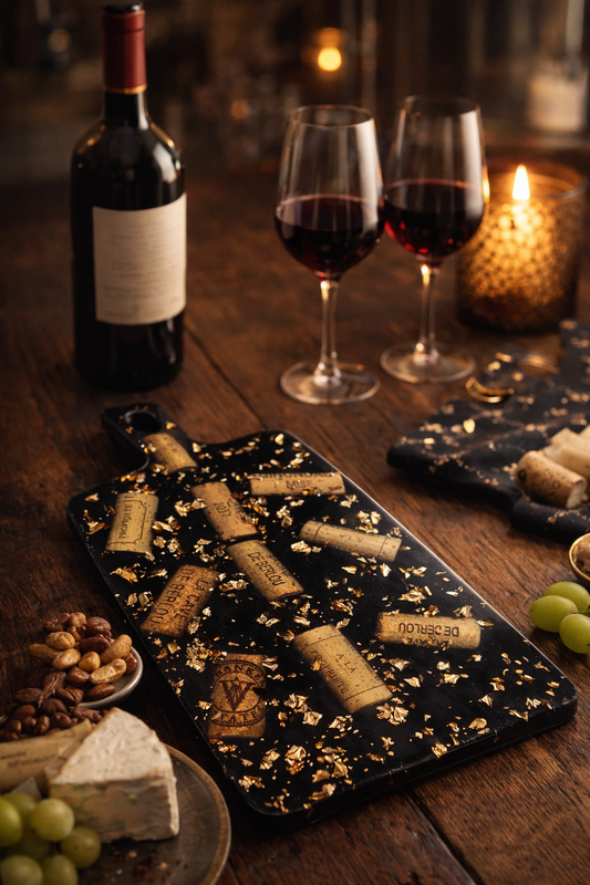 Planche à découper - plateau de service - bouchon de liège