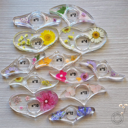 Ensemble bijoux lecture – Marque-page fleuri + Bague de lecture assortie