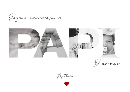 Cadre photo PAPI – Cadeau fête des grands-pères ou d’anniversaire