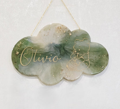 Plaque nuage décorative personnalisée